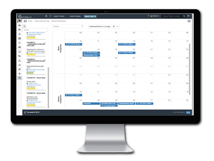 Tamarello Ressourcenplanung