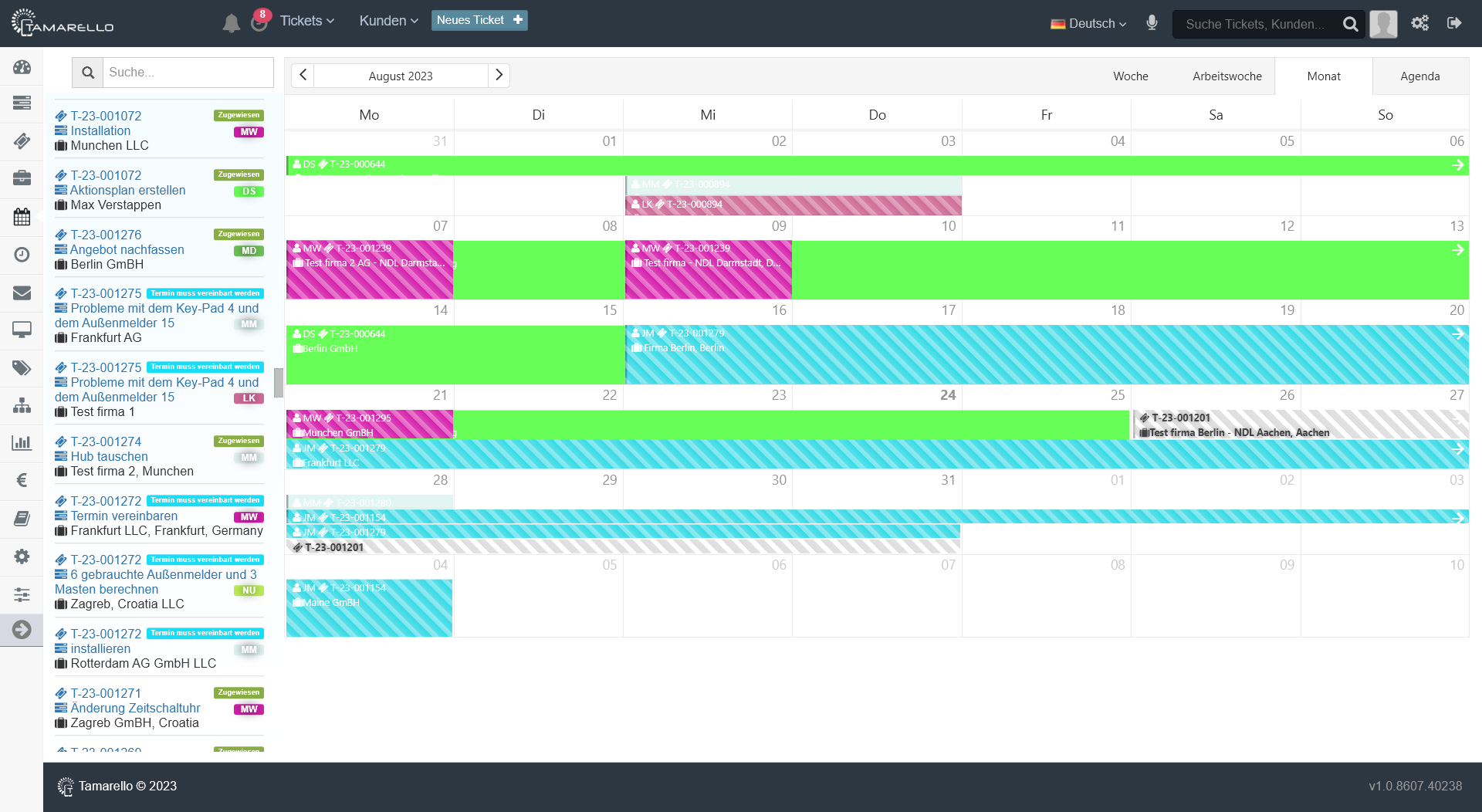 Tamarello - Scheduler